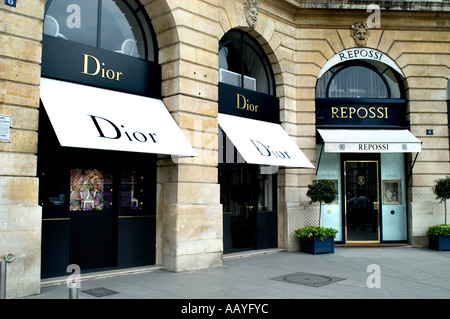 Dior Repossi Place Vendome Parisian Parigi Francia gioielliere Foto Stock