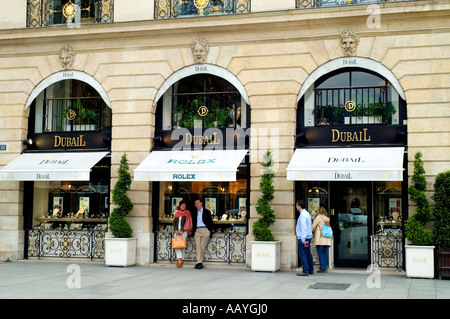 Dubail Rolex Place Vendome gioielliere Parigi Francia Foto Stock