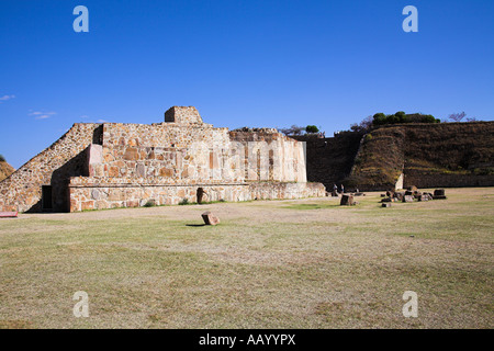 Monte Alban sito archeologico di Monte Alban, vicino a Oaxaca, Stato di Oaxaca, Messico Foto Stock