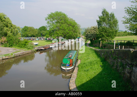 Macclesfield canal a marple, cheshire Foto Stock