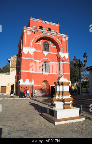 Il Templo del Carmen, Calle Miguel Hidalgo, San Cristobal de las Casas, Chiapas, Messico Foto Stock