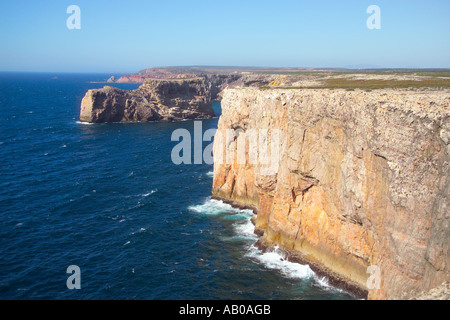 Europa Portogallo Algarve Sagres Cabo de Sao Vincente Cape St Vincent Foto Stock