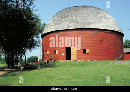 Elk279 1120 Oklahoma Arcadia Round Barn 1898 Foto Stock