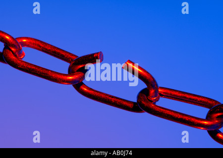 Collegamento interrotto in una catena Foto Stock