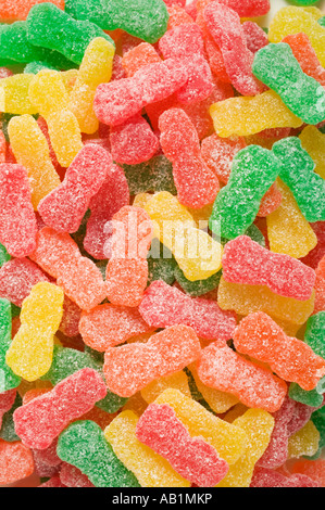 Sour fruttato dolci caramelle gommose USA fotogramma completo FoodCollection Foto Stock