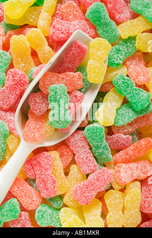 Sour fruttato dolci caramelle gommose USA fotogramma completo FoodCollection Foto Stock