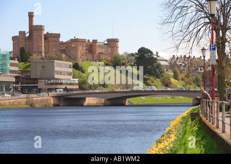 La città di Inverness in Scozia Foto Stock