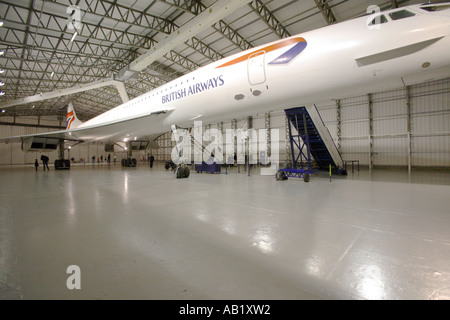 Concorde a East Fortune Airfield, Scozia Foto Stock