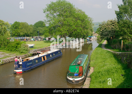 Macclesfield canal a marple, cheshire Foto Stock