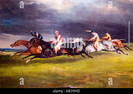 Theodore Gericault 1791-1824 il derby a Epson 1821 equitazione gara francia - francese Foto Stock