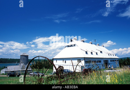 Fienile olandese con i ministri sull isola New Brunswick Foto Stock