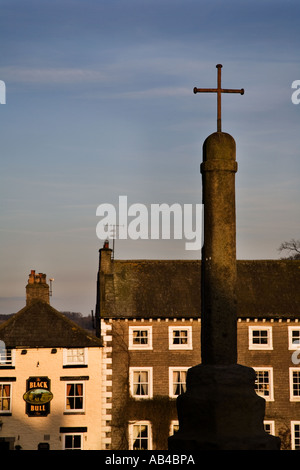 Croce di mercato in Middleham North Yorkshire, Inghilterra Foto Stock