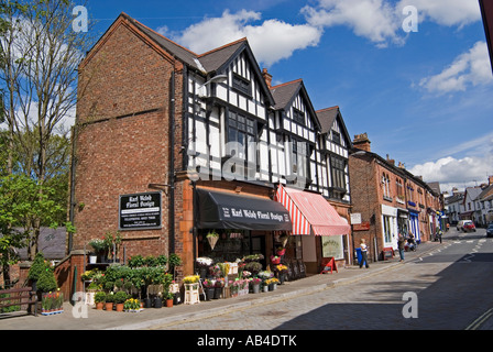 Shop nella storica nello storico villaggio di Lymm nel Cheshire Foto Stock