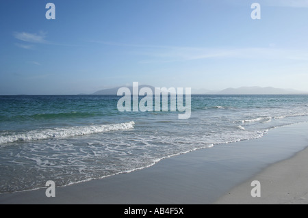 Spiaggia Berneray Ebridi Esterne della Scozia Giugno 2007 Foto Stock