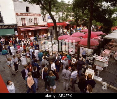 Montmartre, artisti' Trimestre Foto Stock