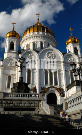 Ricostruita Cattedrale di Cristo Salvatore a Mosca, Russia Foto Stock