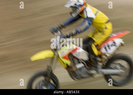 Il motocross racing Foto Stock