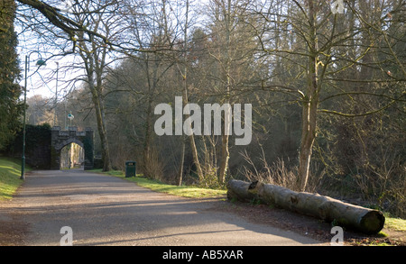 Abbey a piedi Tavistock Devon England Foto Stock