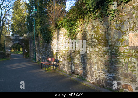 Abbey a piedi Tavistock Devon England Foto Stock