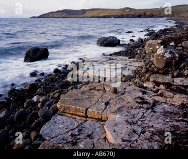 Litorale a Duntulm, Isola di Skye Foto Stock