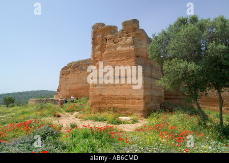 La rovina del castello di Paderne, nei pressi di Albufeira, Algarve, PORTOGALLO Foto Stock