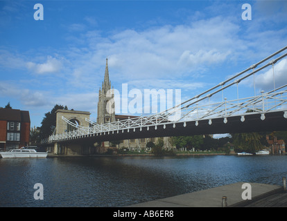 Marlow ponte di sospensione Foto Stock