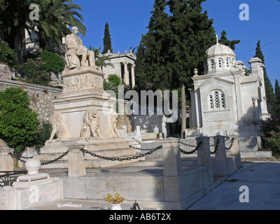 Tomba di George Averoff primo cimitero Atene Grecia Foto Stock