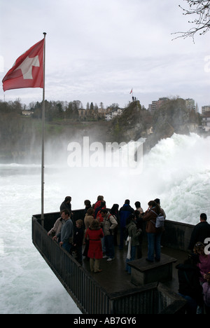 Rhinefall Neuhausen svizzera Foto Stock