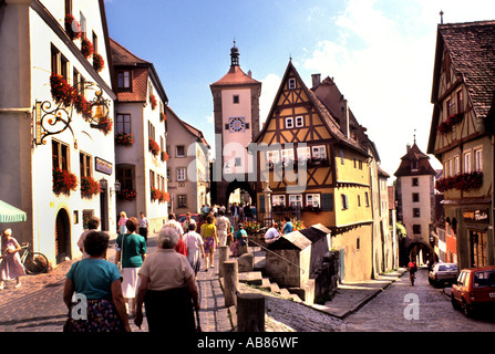 Rothenburg Ob Der Tauber Baviera Germania Foto Stock