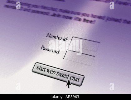 Chat room Foto Stock
