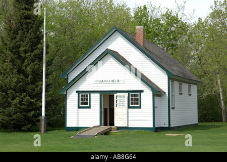 Una camera school house al mennonita Heritage Village in Steinbach di Manitoba in Canada
