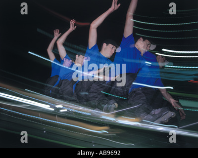 Libertà piloti Inline Skating Foto Stock