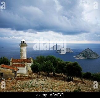 Gelidonya Faro e Besadalar, Antalya, Turchia. Foto Stock