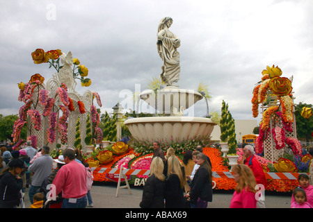 Torneo di rose il 116Rose Parade 91Rose Bowl Game Foto Stock