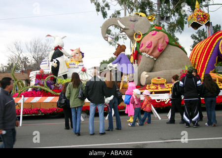 Torneo di rose il 116Rose Parade 91Rose Bowl Game Foto Stock