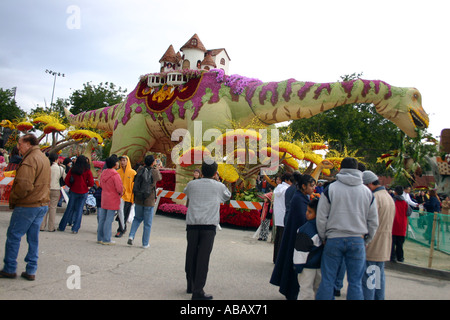 Torneo di rose il 116Rose Parade 91Rose Bowl Game Foto Stock