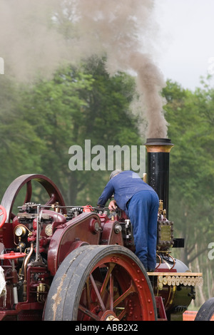Vintage motore a vapore ed il vapore motori alimentati al Rally di Castle Fraser, Scotland Regno Unito Foto Stock