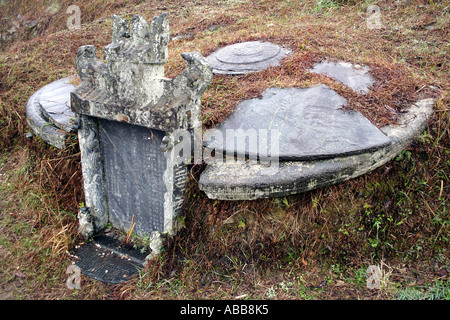 Longsheng, Cinese campi di riso terrazzati di Longji Dragon Backbone vicino a eseguire il ping di un villaggio della provincia di Guangxi, Cina Foto Stock