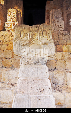 Vista di ek balam in Yucatan città maya messico Foto Stock