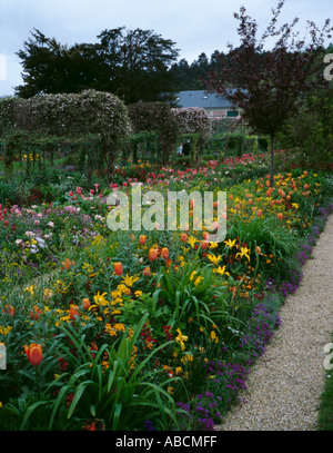 Parte di Claude Monet il giardino, Giverny, normandie (Normandia, Francia). Foto Stock