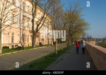 Toth Arpad Setany passerella il quartiere del Castello di Budapest Ungheria Foto Stock