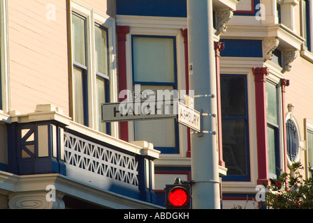 In stile vittoriano case a schiera in San Francisco Foto Stock
