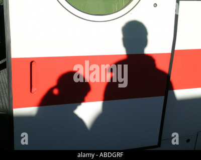 Il troncaggio di scena presso la stazione Foto Stock