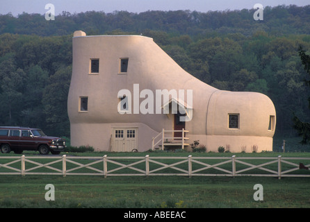 Vista di Haines scarpa casa costruita nel 1948 / Hellam, Pennsylvania Foto Stock