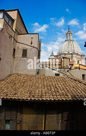 Vista di Sant Agnese in Agone basilica chiesa in Roma Italia Foto Stock