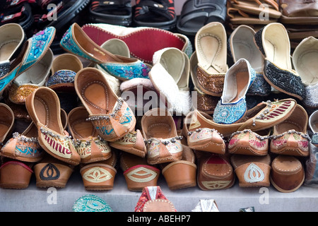 Tradizionale calzatura indiano Foto Stock