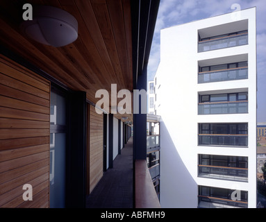 Burford Square, Stratford e15 Architetto: Nicholas Burwell Foto Stock