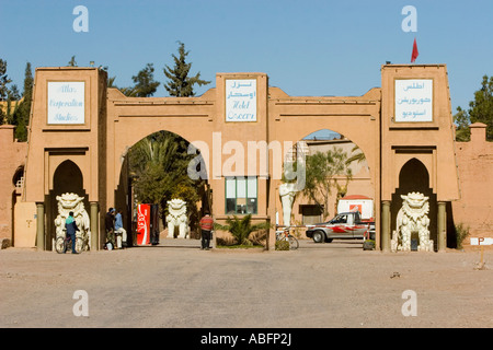 Atlas Corporation film studios cancello principale vicino a Ouarzazate Marocco Foto Stock