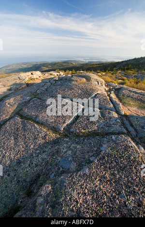 Vista da Cadillac Mountain Acadia Maine Foto Stock