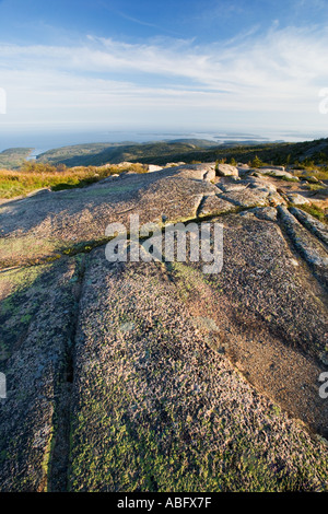 Vista da Cadillac Mountain Acadia Maine Foto Stock